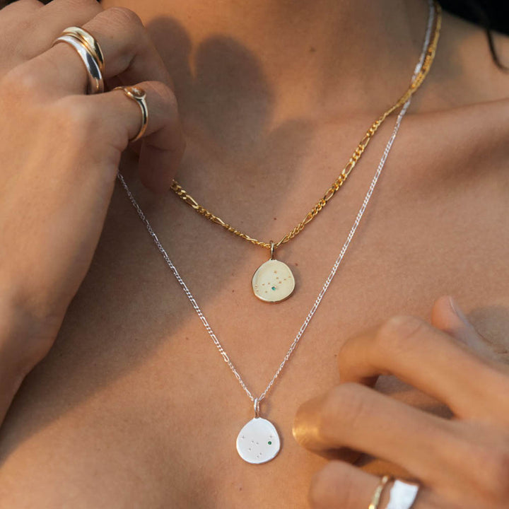 Zodiac Necklace - Cancer - Gold