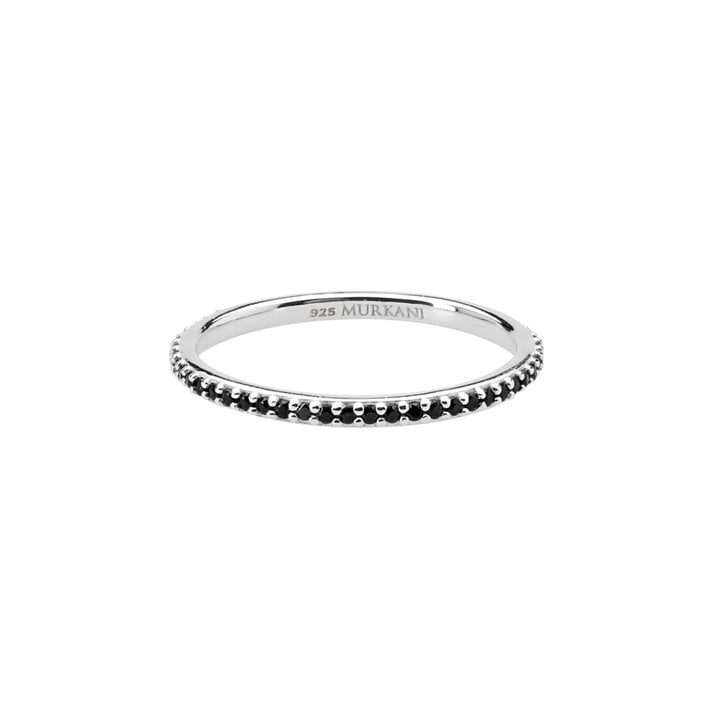 Eternity Ring Black Spinel - Silver